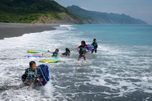 Half the fun of surfing is “wiping out”!