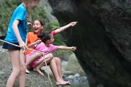 Pure excitement as the fish strike.