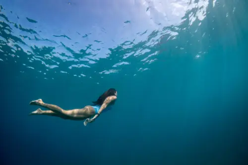 Deep blue.