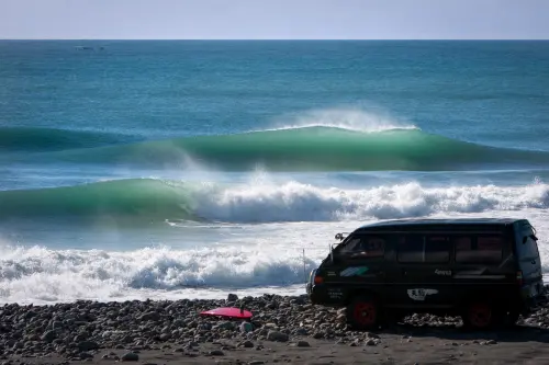 Our old car and home to many adventures along Taiwan’s coastline.
