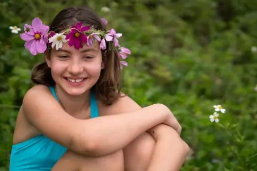Djolina hand picked and made this beautiful wild flower crown.