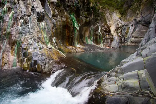 Natural hot spring.