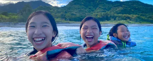 Kids learning through real adventure activities in Taiwan