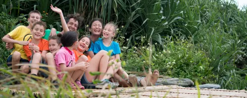 Children sailing and ocean exploration at summer camp