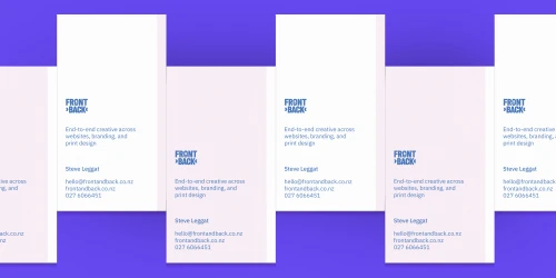 Simple, elegant and creative business cards by print design studio Front&Back
