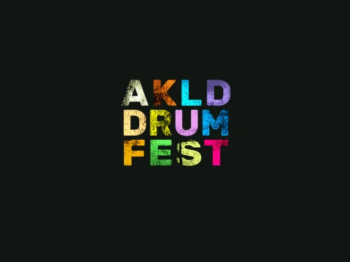Grungy Logo design for Auckland Drum Festival (Aotearoa New Zealand)