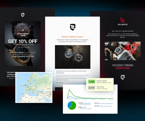 Email newsletter design for Magrette Timepieces (NZ)