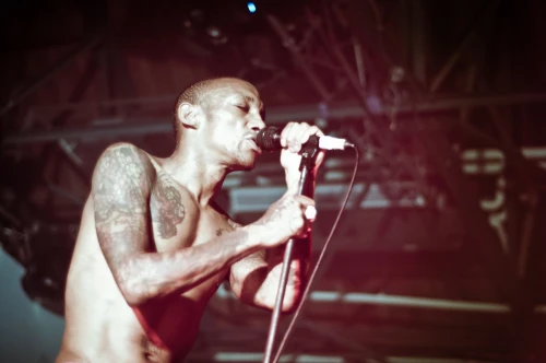 Adrian Nicholas Matthews Thaws, aka Tricky playing Taipei | Live music photography by Steve Leggat
