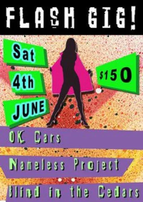 The Okay Cars + Blind in the Cedars + Nameless Project