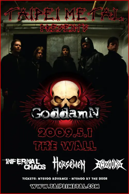 Goddamn (Norway) + Infernal Chaos + Horsemen + Bazooka