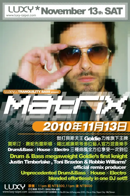 Matrix (Virus, Metalheadz) w/ Rich, Chin & Stoppa